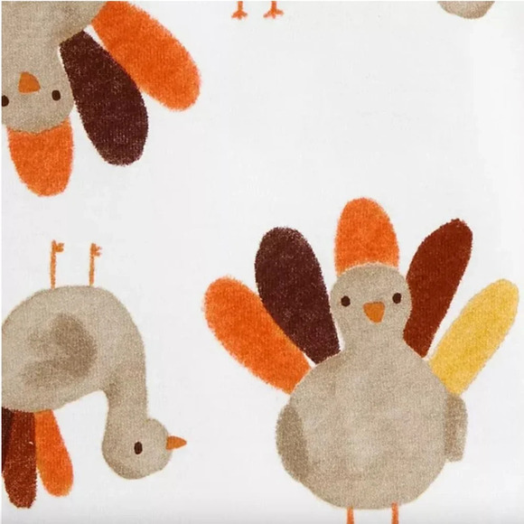 NWT Carter's My FIRST THANKSGIVING & TURKEY 2 piece long sleeve onesie s… - Picture 3 of 3